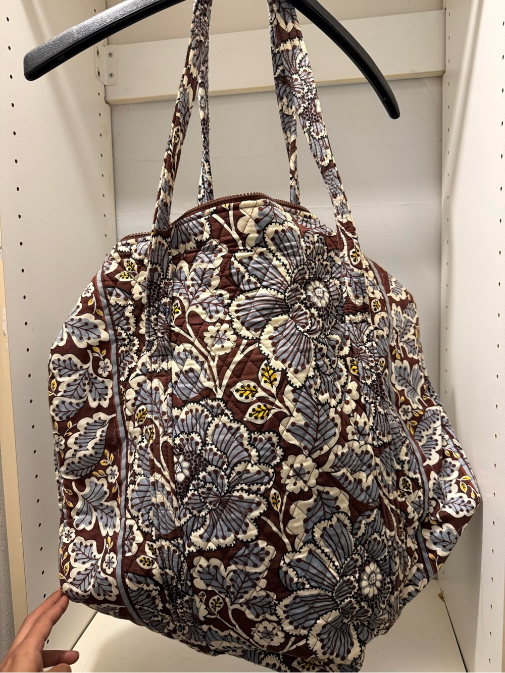 Quilted Floral Ver Bradley Large Duffel Bag